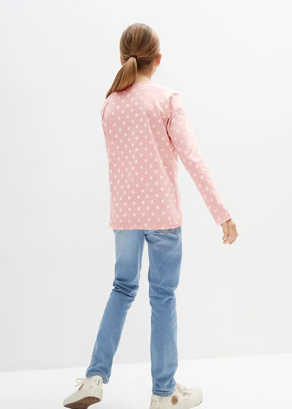 Langarmshirt aus Bio-Baumwolle (3er Pack), bonprix