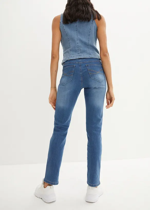 Jean droit taille normale, extensible, bonprix