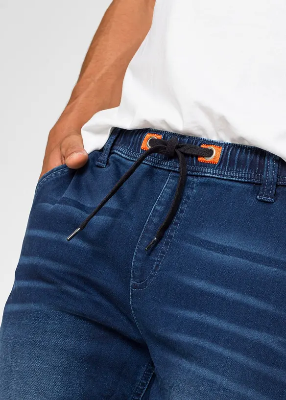 Regular Fit Jeans-Jogger mit Komfortbund, Straight, bonprix