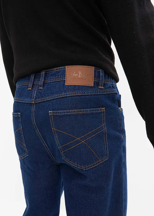 Jean droit classique, taille élastiquée sur les côtés, bonprix