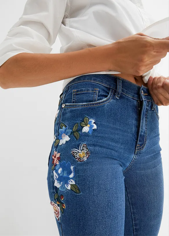 Jean skinny taille mi-haute, bonprix