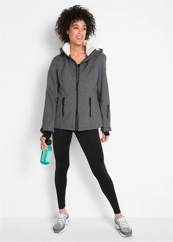 wasserdichte Outdoor-Funktions-Jacke mit Teddyfleece, bonprix