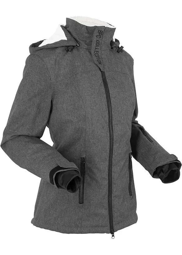 wasserdichte Outdoor-Funktions-Jacke mit Teddyfleece, bonprix