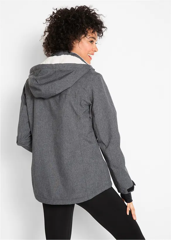 wasserdichte Outdoor-Funktions-Jacke mit Teddyfleece, bonprix