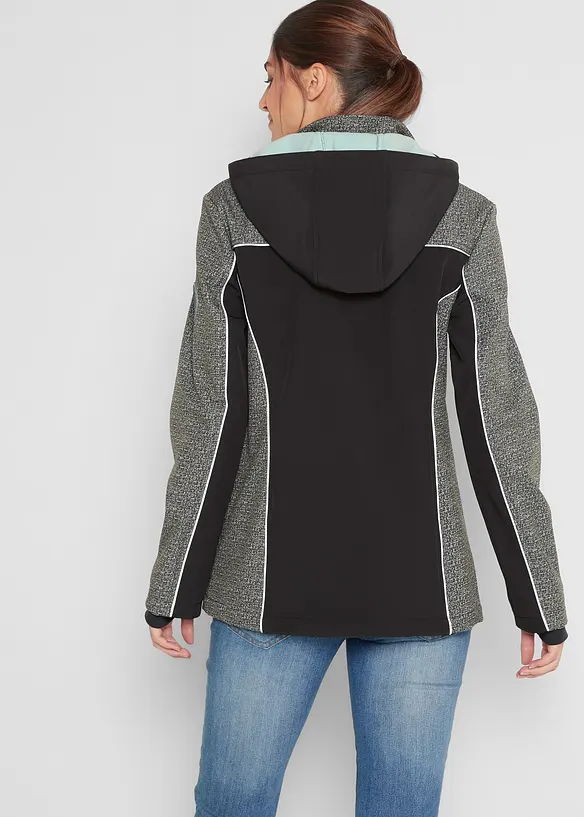 wasserabweisende Softshelljacke mit reflektierenden Details, bonprix