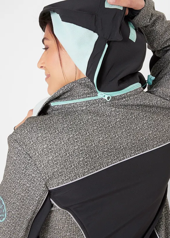wasserabweisende Softshelljacke mit reflektierenden Details, bonprix