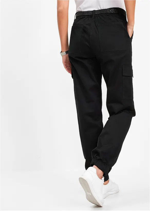 Cargo-Hose aus Baumwolle mit Stretch, bonprix