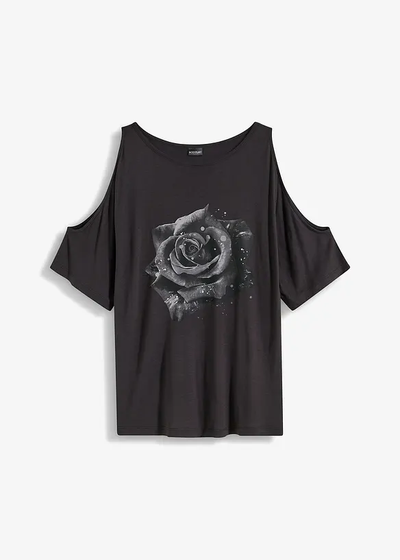 T-shirt épaules dénudées en viscose, bonprix