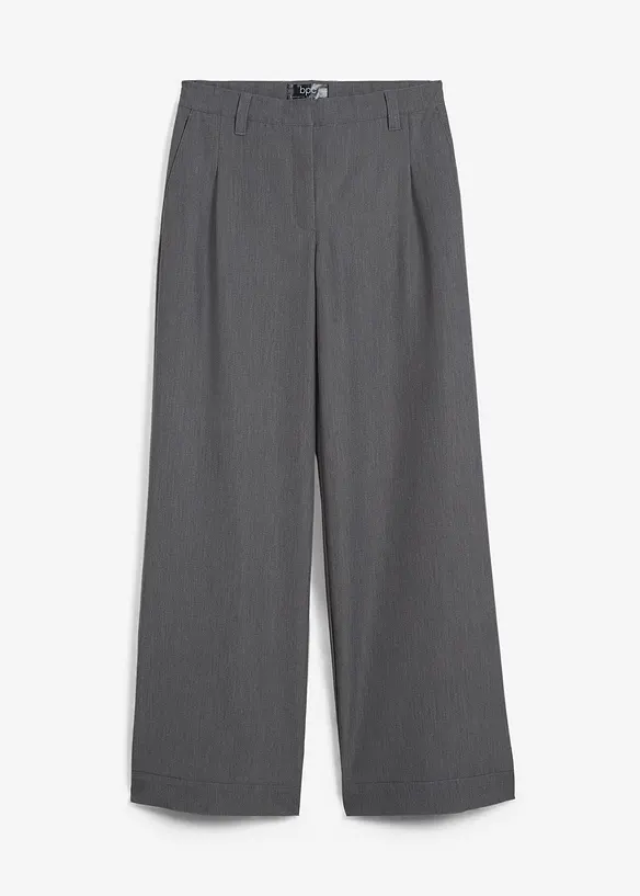 Pantalon à pinces avec taille haute élastiquée, bonprix