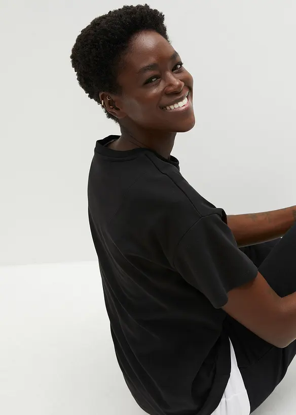 Oversize-Shirt aus reiner schwerer Bio-Baumwolle, bonprix
