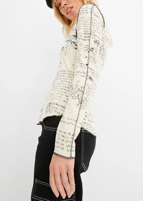 Langarmshirt aus softer Viskose, bonprix