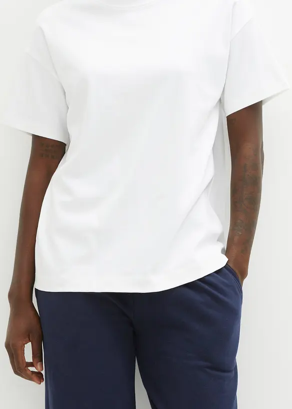 Oversize-Shirt aus reiner schwerer Bio-Baumwolle, bonprix