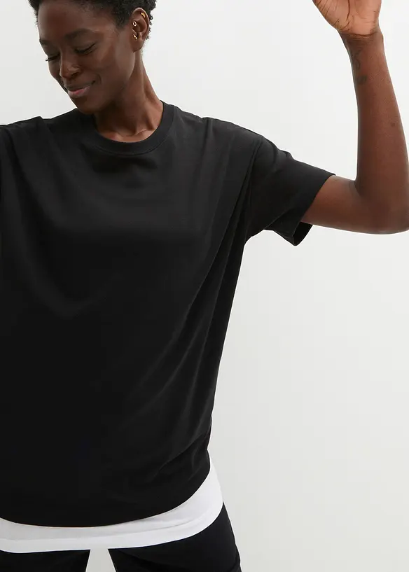 Oversize-Shirt aus reiner schwerer Bio-Baumwolle, bonprix