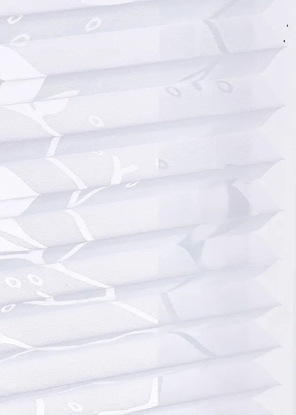 Store plissé avec imprimé feuilles en dévoré, bonprix