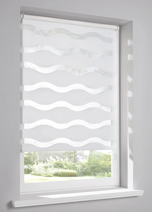Store double motif vague, bonprix
