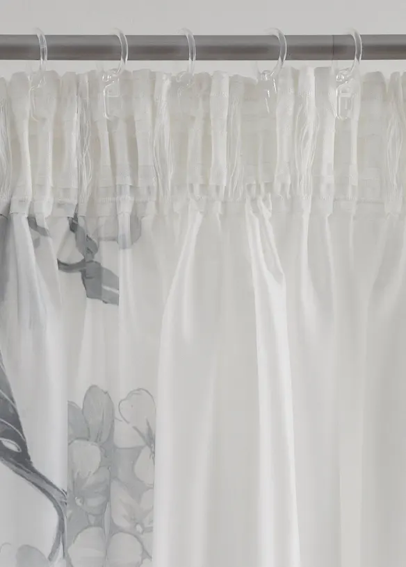 Rideau en microfibre à imprimé floral, bonprix