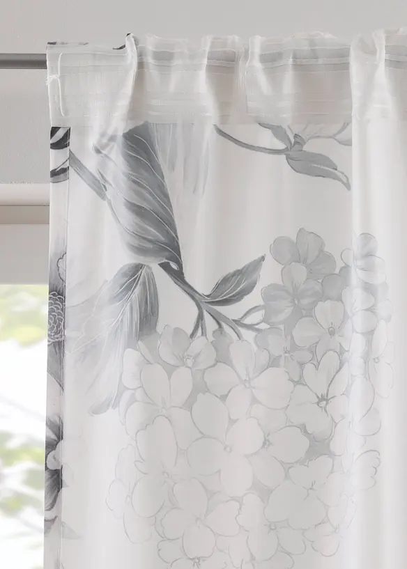 Rideau en microfibre à imprimé floral, bonprix