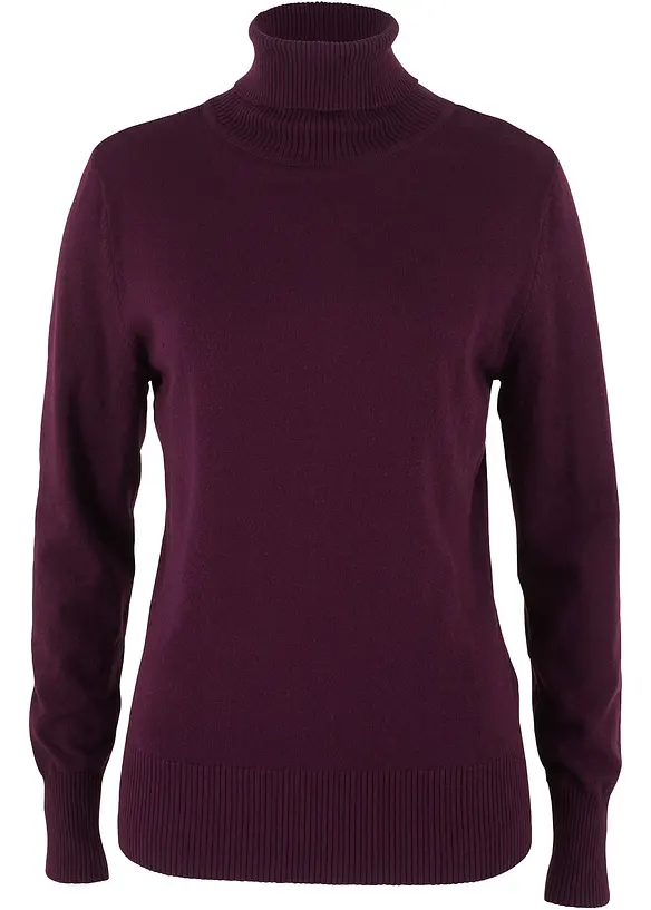 Pull col roulé basique, bonprix