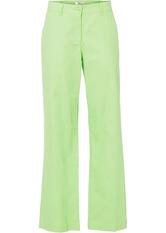 Pantalon tissé en lin et coton, bonprix
