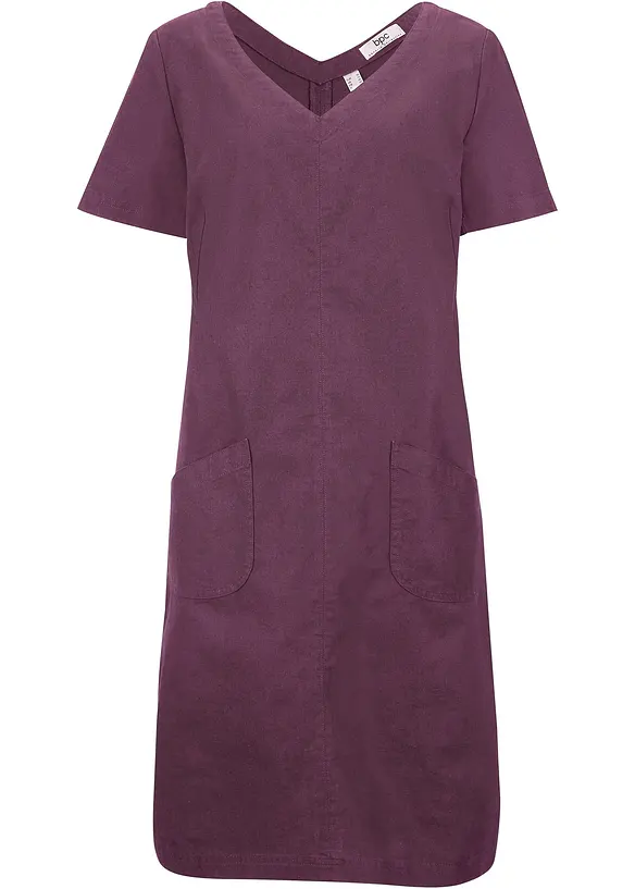 Robe courte en lin majoritaire, bonprix
