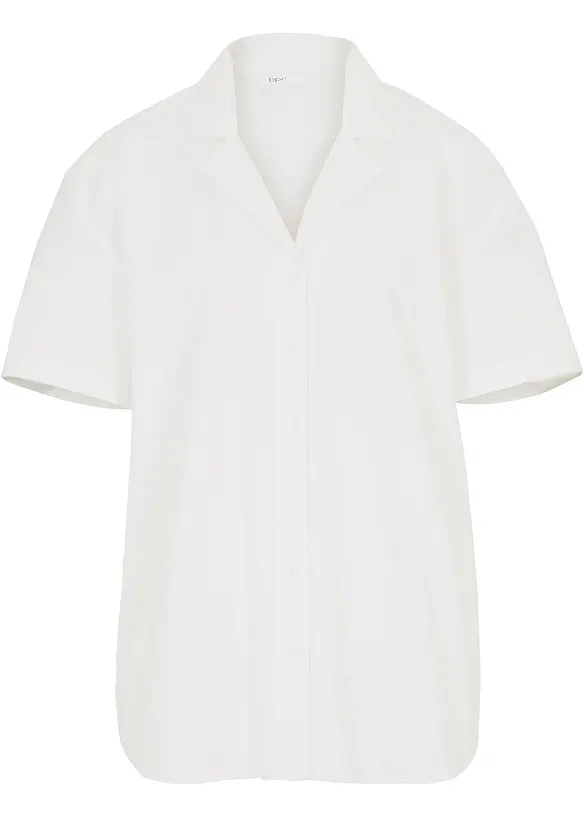 Lockere Oversize-Bluse aus leichtem Leinen-Mix, bonprix