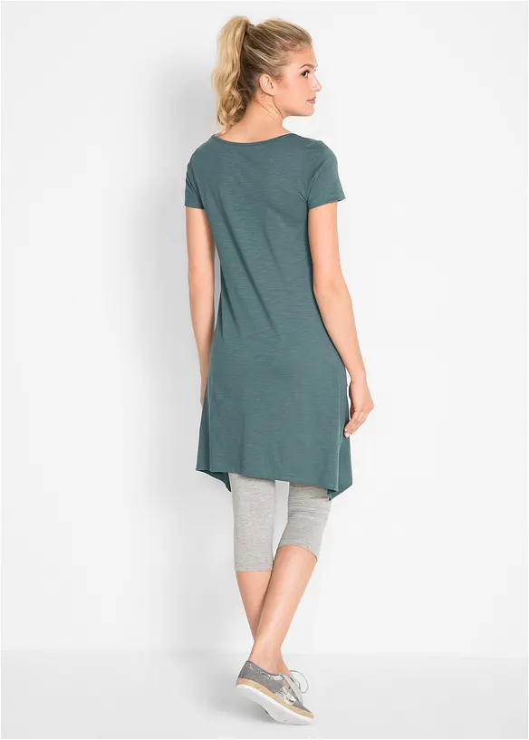 Robe courte en coton flammé, bonprix
