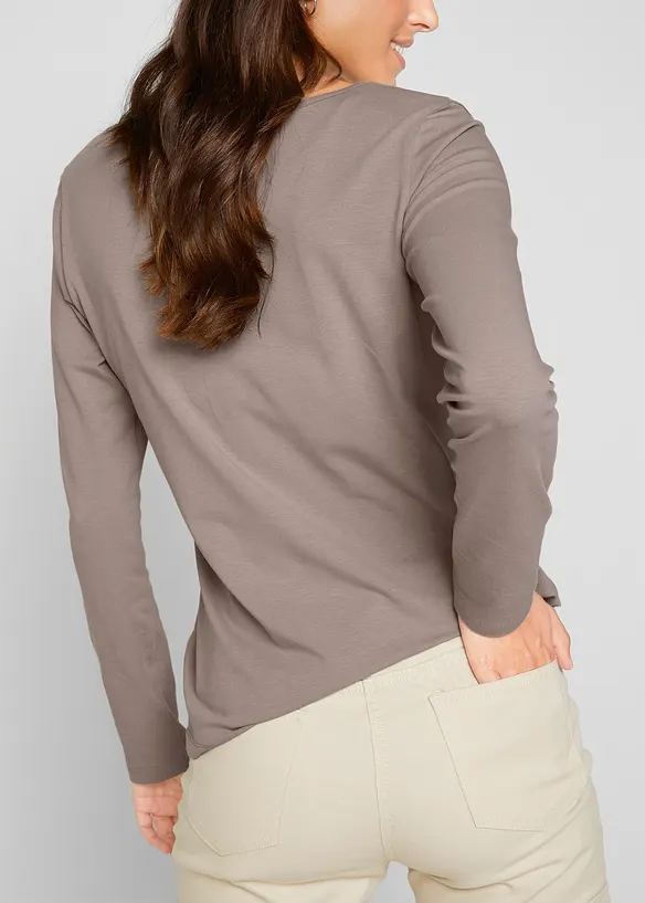 Figurbetontes Langarmshirt (2er Pack), bonprix