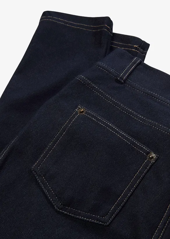 Legging aspect jean en coton mélangé, bonprix
