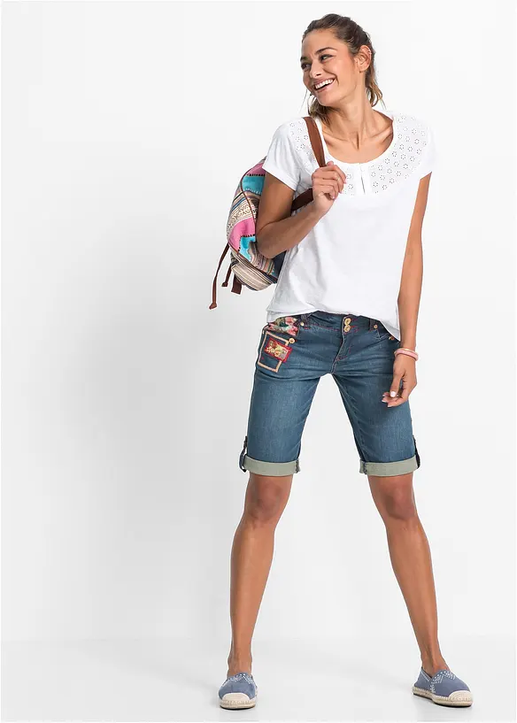 Bermuda en jean, bonprix
