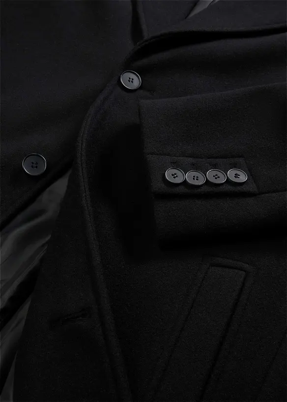 Manteau court avec teneur en laine, bonprix