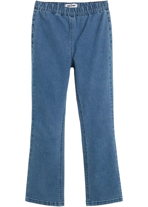 Flared Jeggings Mid Waist, bonprix