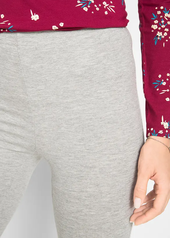 Lot de 2 leggings corsaire étroits, bonprix