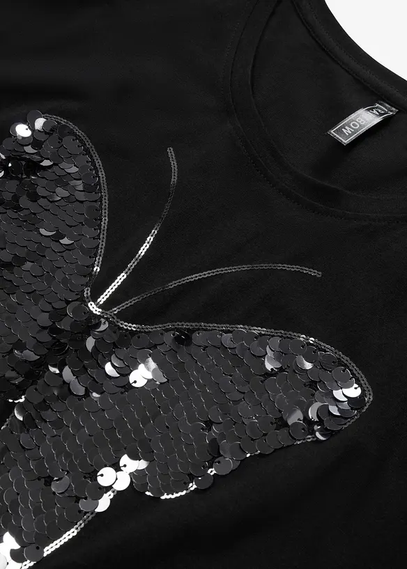 T-shirt à sequins, bonprix
