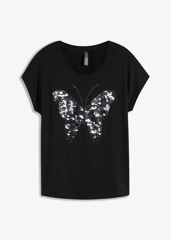 T-shirt à sequins, bonprix