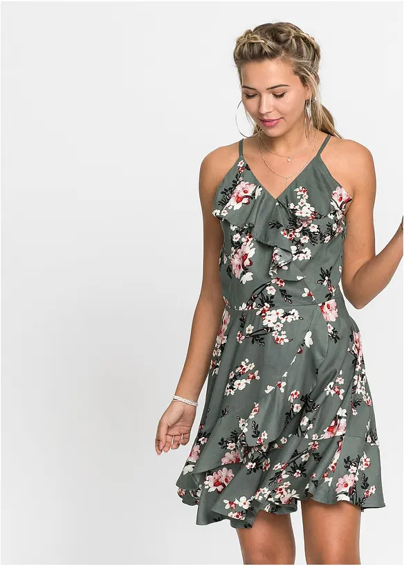 Trägerkleid aus reiner Viskose, bonprix