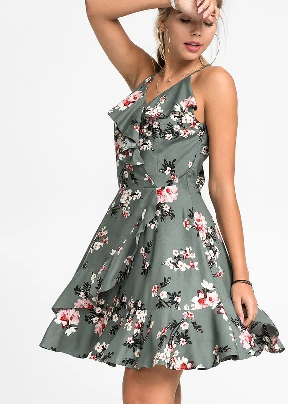 Trägerkleid aus reiner Viskose, bonprix