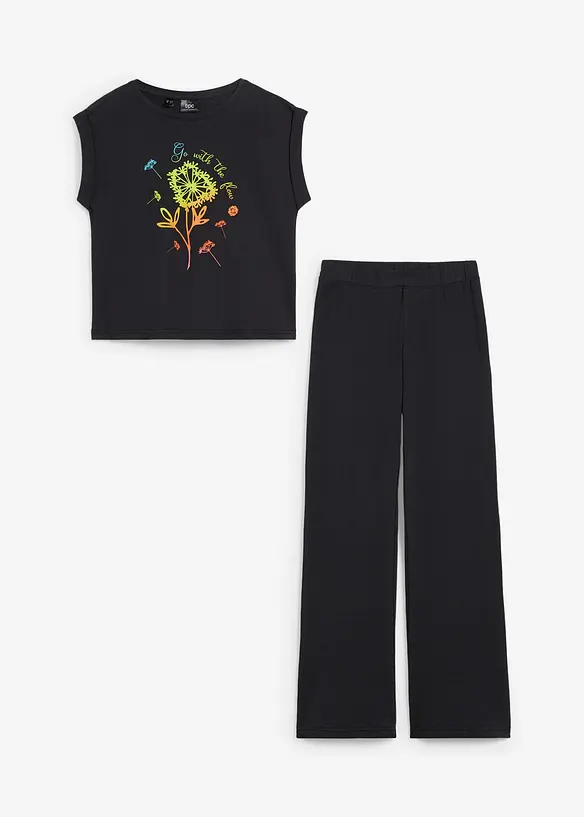 T-shirt et legging Flare fille (ens. 2 pces.), bonprix