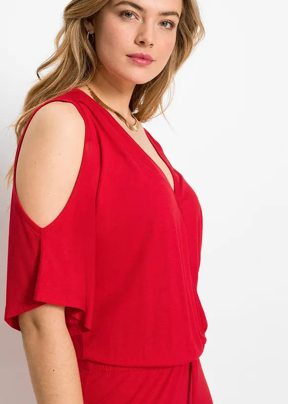 Jersey-Jumpsuit aus fließender Viskose, bonprix