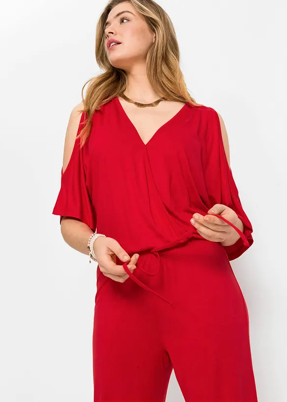 Jersey-Jumpsuit aus fließender Viskose, bonprix