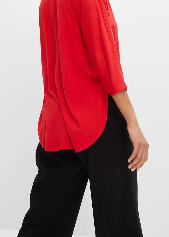T-shirt manches 3/4 en viscose extensible, bonprix