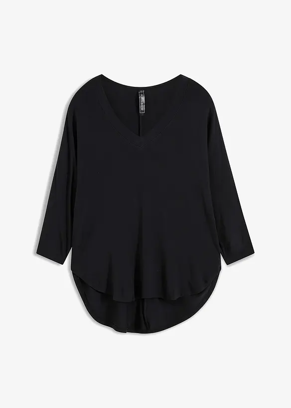 T-shirt manches 3/4 en viscose extensible, bonprix