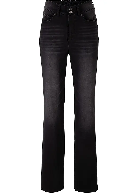 Jean bootcut taille mi-haute, sculptant, bonprix