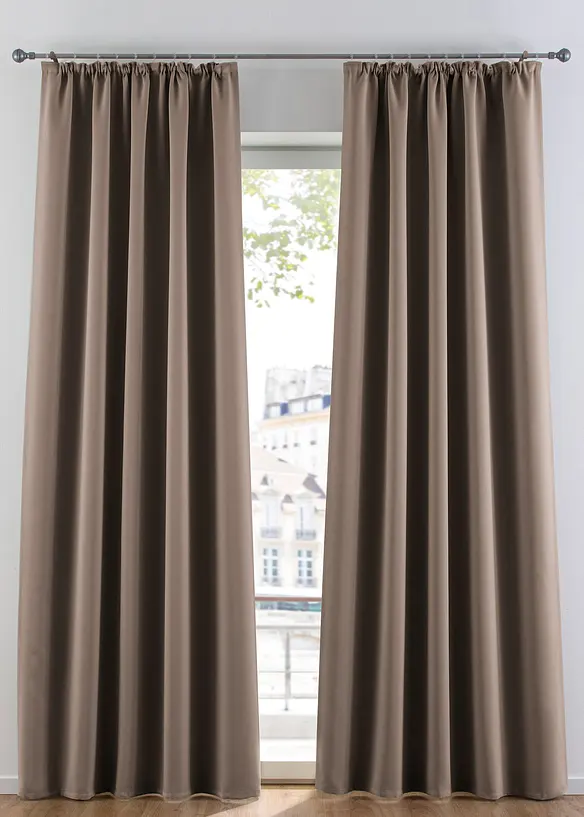 Rideau occultant (1 pce), taille normale et XXL, bonprix