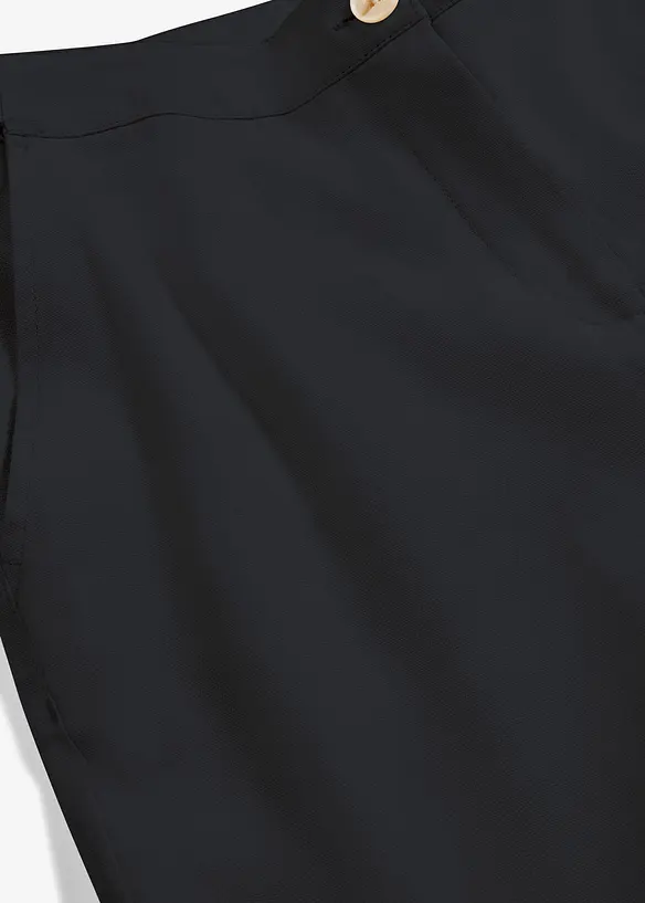 High-Waist-Hose aus Leinen-Viskose-Mix, bonprix