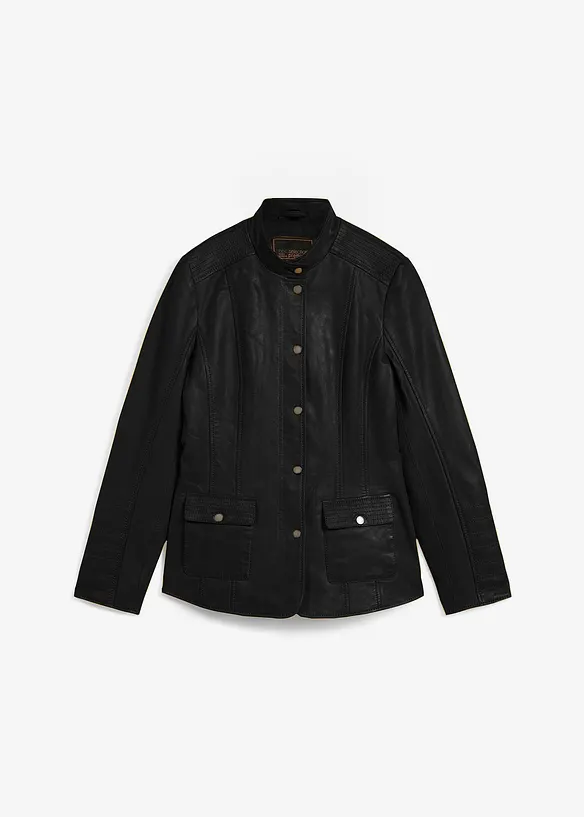Veste en cuir nappa d’agneau, bonprix