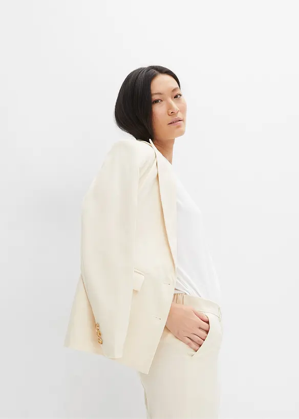 Lässiger Blazer mit recyceltem Polyester, bonprix