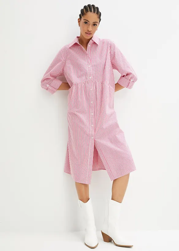Hemdblusenkleid gestreift, bonprix