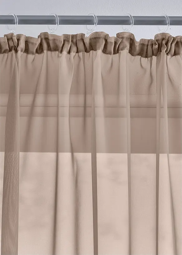 Gardinen aus leichtem Voile (2er Pack), bonprix