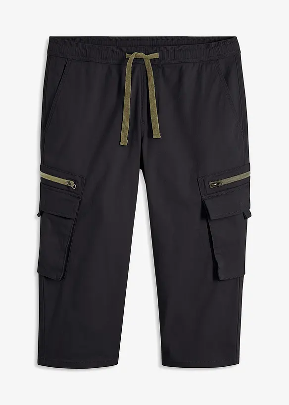 Pantalon jogger 3/4 avec poches cargo, Regular, bonprix