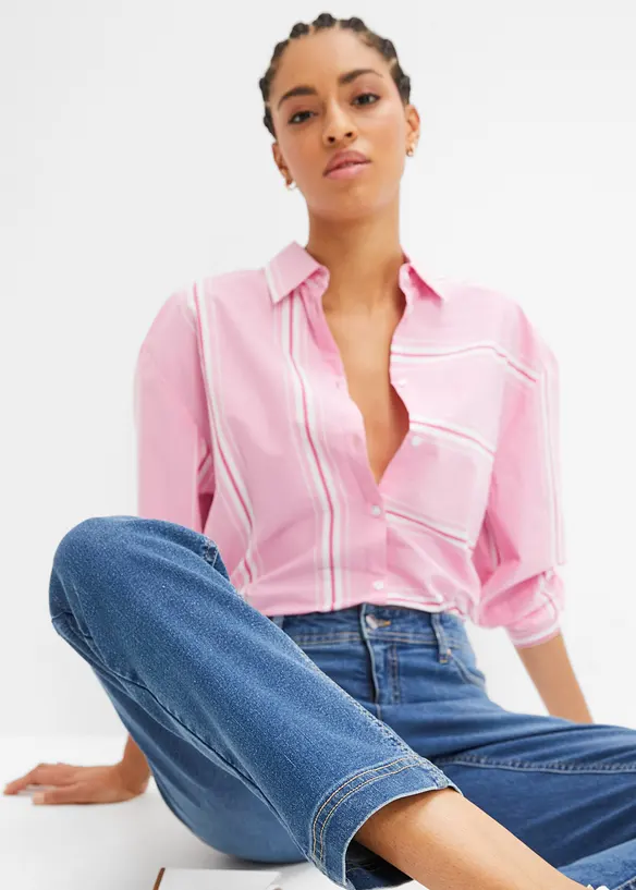 Straight Jeans Mid Waist, Stretch, bonprix